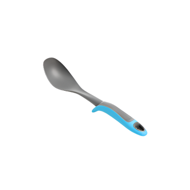 Bello Solid Cooking Spoon – Black Nylon Spoon with Handle for Stirring & Serving